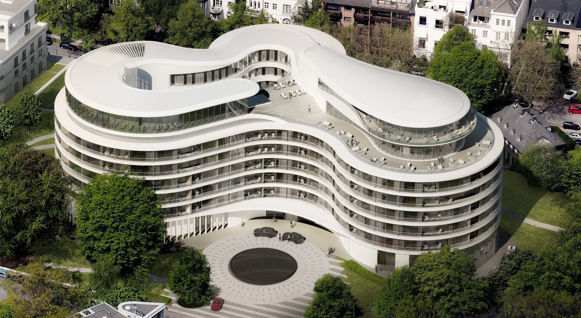 The Fontenay Hamburg Exterior photo The new building of the University of Applied Sciences